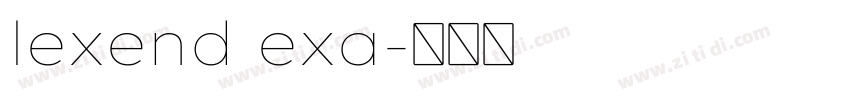 lexend exa字体转换